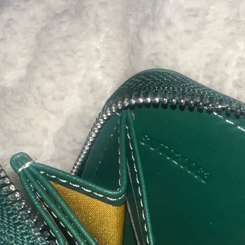 Goyard Green Patterned Women's Wallet - Picture 4 of 5